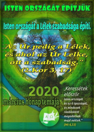 2020 - MÁRCIUS HÓNAP TÉMÁJA